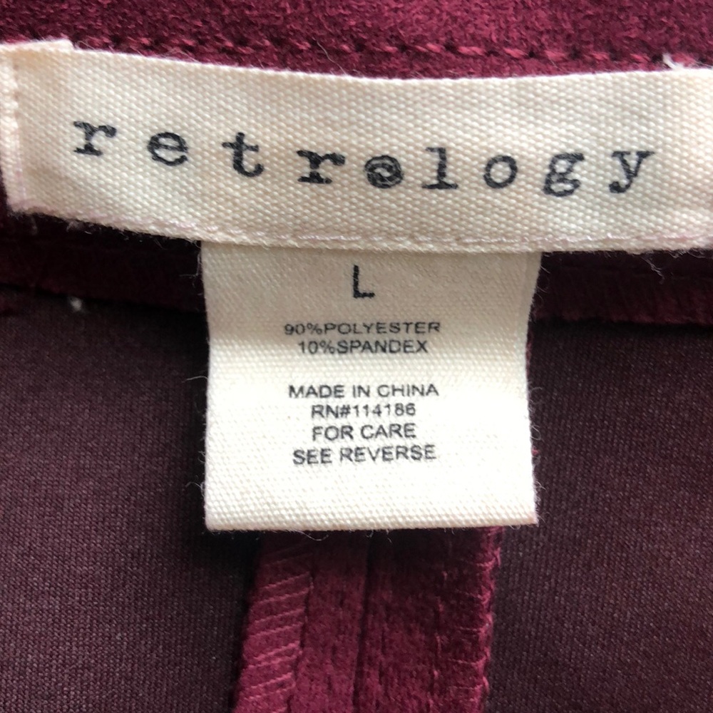 Retrology Button Front Microsuede Midi Skirt - Picture 4 of 5